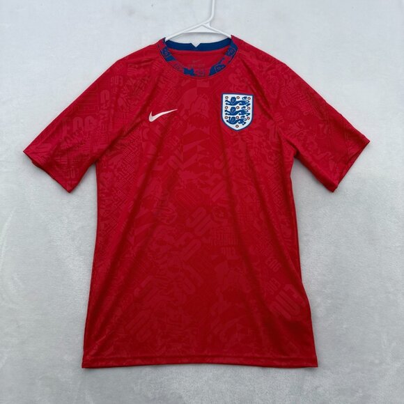 England Team Soccer Jersey Mens M Red #8 Henderson 2020-2021 Traning Football - Picture 1 of 8